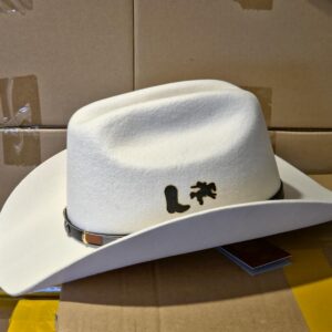 Personalized Wool Cowboy Hat: Cattleman Western Style, Wide Brim